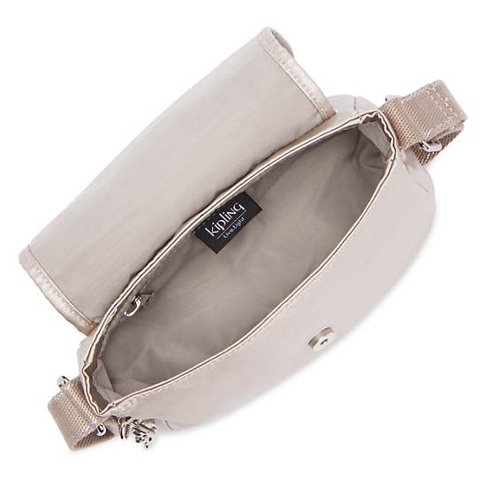 Kipling Sabian Metallic Crossbody Mini Bag Metallic Glow | CA 1348WN